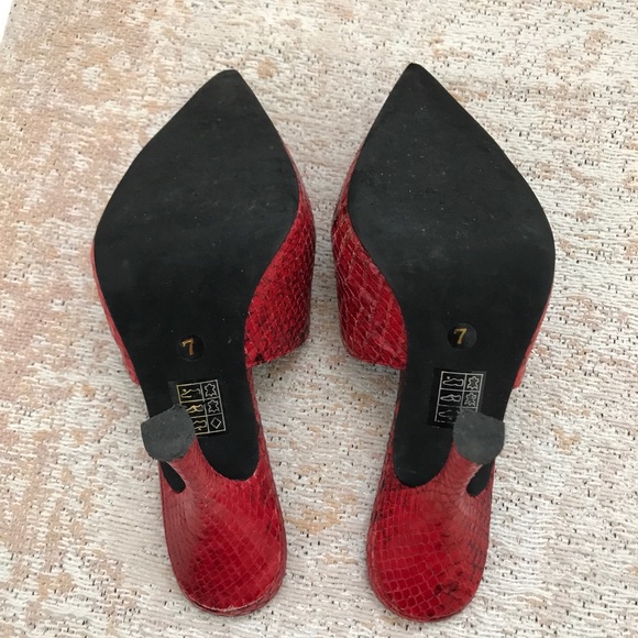 Jeffrey Campbell Free People Red Sweetheart Heels - Picture 4 of 8